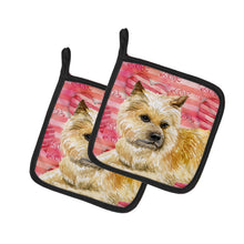 Load image into Gallery viewer, Cairn Terrier Love Pot Holders - Set of 2 - Heat-Resistant Kitchen Essentials BB9777PTHD