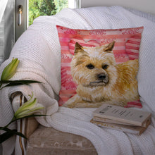 Load image into Gallery viewer, Cairn Terrier Love Throw Pillow - 14x14 Decorative Pillow – Art for Your Home &amp; Patio BB9777PW1414