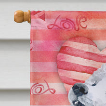 Load image into Gallery viewer, Samoyed Love Flag Canvas House Size BB9778CHF