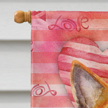 Load image into Gallery viewer, Basenji Love Flag Canvas House Size BB9779CHF