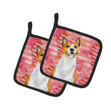 Load image into Gallery viewer, Basenji Love Pot Holders - Set of 2 - Heat-Resistant Kitchen Essentials BB9779PTHD