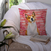 Load image into Gallery viewer, Basenji Love Throw Pillow - 14x14 Decorative Pillow – Art for Your Home &amp; Patio BB9779PW1414