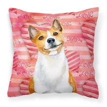Load image into Gallery viewer, Basenji Love Fabric Decorative Pillow BB9779PW1818