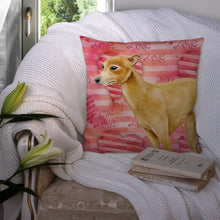 Load image into Gallery viewer, Italian Greyhound Love Throw Pillow - 14x14 Decorative Pillow – Art for Your Home &amp; Patio BB9785PW1414