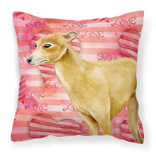 Load image into Gallery viewer, Italian Greyhound Love Fabric Decorative Pillow BB9785PW1818