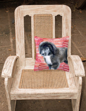 Load image into Gallery viewer, Newfoundland Puppy Love Fabric Decorative Pillow BB9786PW1818
