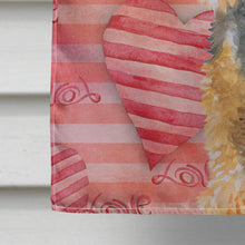 Load image into Gallery viewer, Welsh Terrier Love Flag Canvas House Size BB9787CHF