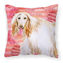 Load image into Gallery viewer, Afghan Hound Love Fabric Decorative Pillow BB9789PW1818