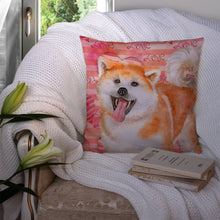 Load image into Gallery viewer, Akita Love Throw Pillow - 14x14 Decorative Pillow – Art for Your Home &amp; Patio BB9790PW1414