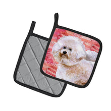 Load image into Gallery viewer, Bichon Frise #2 Love Pot Holders - Set of 2 - Heat-Resistant Kitchen Essentials BB9792PTHD