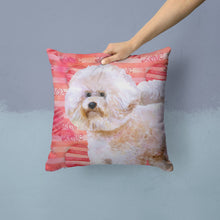 Load image into Gallery viewer, Bichon Frise #2 Love Throw Pillow - 14x14 Decorative Pillow – Art for Your Home &amp; Patio BB9792PW1414