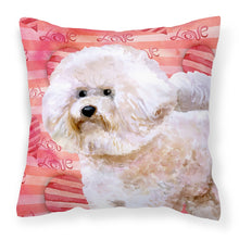 Load image into Gallery viewer, Bichon Frise #2 Love Fabric Decorative Pillow BB9792PW1818