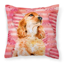 Load image into Gallery viewer, Cocker Spaniel Love Fabric Decorative Pillow BB9793PW1818
