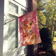 Load image into Gallery viewer, Red Dachshund Love Flag Canvas House Size BB9794CHF