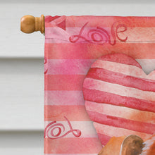 Load image into Gallery viewer, Red Dachshund Love Flag Canvas House Size BB9794CHF