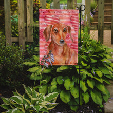 Load image into Gallery viewer, Red Dachshund Love Garden Flag - Outdoor Decorative Yard Flag BB9794GF