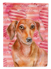 Load image into Gallery viewer, Red Dachshund Love Garden Flag - Outdoor Decorative Yard Flag BB9794GF