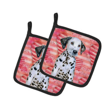 Load image into Gallery viewer, Dalmatian Puppy Love Pot Holders - Set of 2 - Heat-Resistant Kitchen Essentials BB9795PTHD