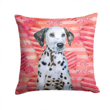 Load image into Gallery viewer, Dalmatian Puppy Love Throw Pillow - 14x14 Decorative Pillow – Art for Your Home &amp; Patio BB9795PW1414