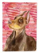 Load image into Gallery viewer, Doberman Pinscher Love Flag Canvas House Size BB9796CHF