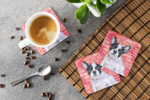 Load image into Gallery viewer, French Bulldog Black White Love Foam Coaster  BB9797FC
