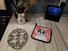 Load image into Gallery viewer, French Bulldog Black White Love Pot Holders - Set of 2 - Heat-Resistant Kitchen Essentials BB9797PTHD