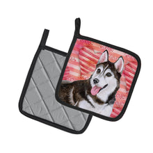 Load image into Gallery viewer, Siberian Husky #2 Love Pot Holders - Set of 2 - Heat-Resistant Kitchen Essentials BB9799PTHD