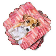 Load image into Gallery viewer, Jack Russell Terrier #2 Love Coasters - Set of 4 Lightweight Foam, Absorbent Drink Coasters