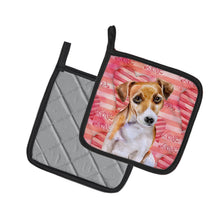 Load image into Gallery viewer, Jack Russell Terrier #2 Love Pot Holders - Set of 2 - Heat-Resistant Kitchen Essentials BB9800PTHD