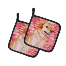 Load image into Gallery viewer, Labrador Retriever Love Pot Holders - Set of 2 - Heat-Resistant Kitchen Essentials BB9801PTHD