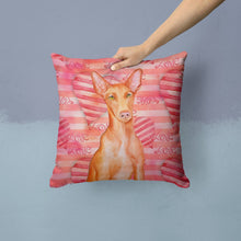 Load image into Gallery viewer, Pharaoh Hound Love Throw Pillow - 14x14 Decorative Pillow – Art for Your Home &amp; Patio BB9802PW1414