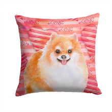 Load image into Gallery viewer, Pomeranian #2 Love Throw Pillow - 14x14 Decorative Pillow – Art for Your Home &amp; Patio BB9803PW1414