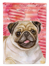 Load image into Gallery viewer, Fawn Pug Love Garden Flag - Outdoor Decorative Yard Flag BB9805GF