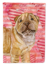 Load image into Gallery viewer, Shar Pei Puppy Love Garden Flag - Outdoor Decorative Yard Flag BB9806GF