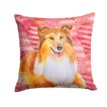 Load image into Gallery viewer, Sheltie Love Throw Pillow - 14x14 Decorative Pillow – Art for Your Home &amp; Patio BB9807PW1414