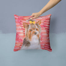 Load image into Gallery viewer, Yorkshire Terrier #2 Love Throw Pillow - 14x14 Decorative Pillow – Art for Your Home &amp; Patio BB9810PW1414