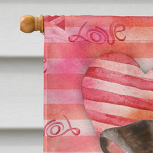 Load image into Gallery viewer, Miniature Pinscher #2 Love Flag Canvas House Size BB9811CHF
