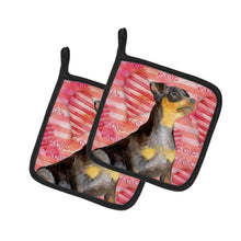 Load image into Gallery viewer, Miniature Pinscher #2 Love Pot Holders - Set of 2 - Heat-Resistant Kitchen Essentials BB9811PTHD