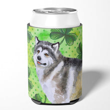 Load image into Gallery viewer, Alaskan Malamute St Patrick's Can or Bottle Hugger BB9812CC