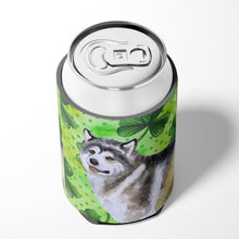 Load image into Gallery viewer, Alaskan Malamute St Patrick's Can or Bottle Hugger BB9812CC