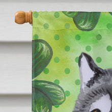Load image into Gallery viewer, Alaskan Malamute St Patrick's Flag Canvas House Size BB9812CHF
