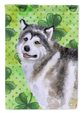 Load image into Gallery viewer, Alaskan Malamute St Patrick's Flag Canvas House Size BB9812CHF