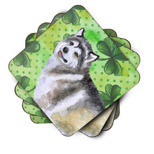Load image into Gallery viewer, Alaskan Malamute St Patrick's Foam Coaster  BB9812FC