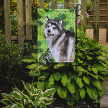 Load image into Gallery viewer, Alaskan Malamute St Patrick's Garden Flag - Outdoor Decorative Yard Flag BB9812GF