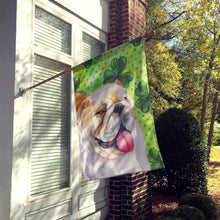 Load image into Gallery viewer, English Bulldog St Patrick's Flag Canvas House Size BB9813CHF