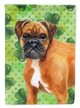 Load image into Gallery viewer, German Boxer St Patrick's Flag Canvas House Size BB9814CHF