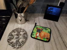 Load image into Gallery viewer, German Boxer St Patrick's Pot Holders - Set of 2 - Heat-Resistant Kitchen Essentials BB9814PTHD