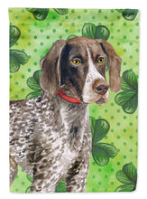 Load image into Gallery viewer, German Shorthaired Pointer St Patrick's Flag Canvas House Size BB9815CHF