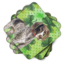 Load image into Gallery viewer, German Shorthaired Pointer St Patrick's Foam Coaster  BB9815FC