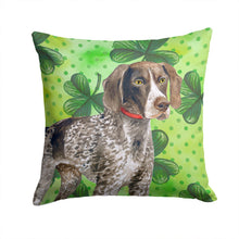 Load image into Gallery viewer, German Shorthaired Pointer St Patrick's Throw Pillow - 14x14 Decorative Pillow – Art for Your Home &amp; Patio BB9815PW1414